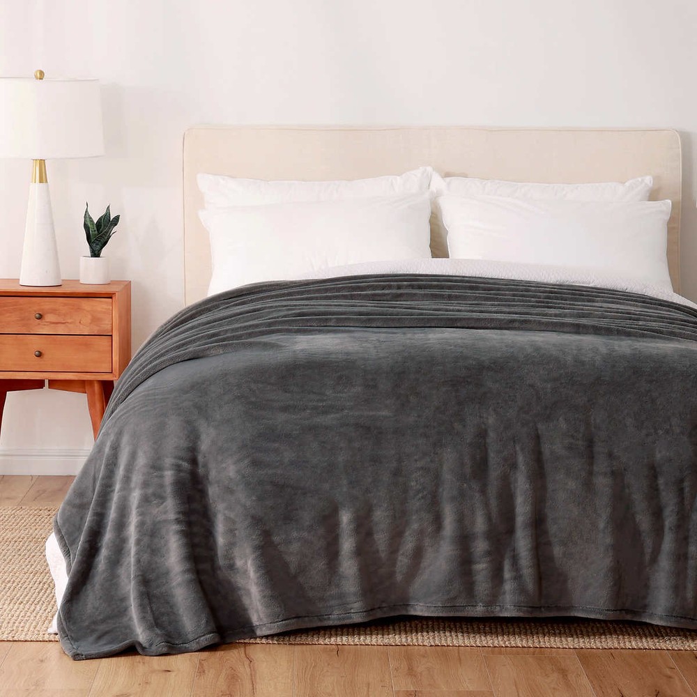Berkshire Life, Plush Solid LuxeLoft Blanket (Choose Color + Size)