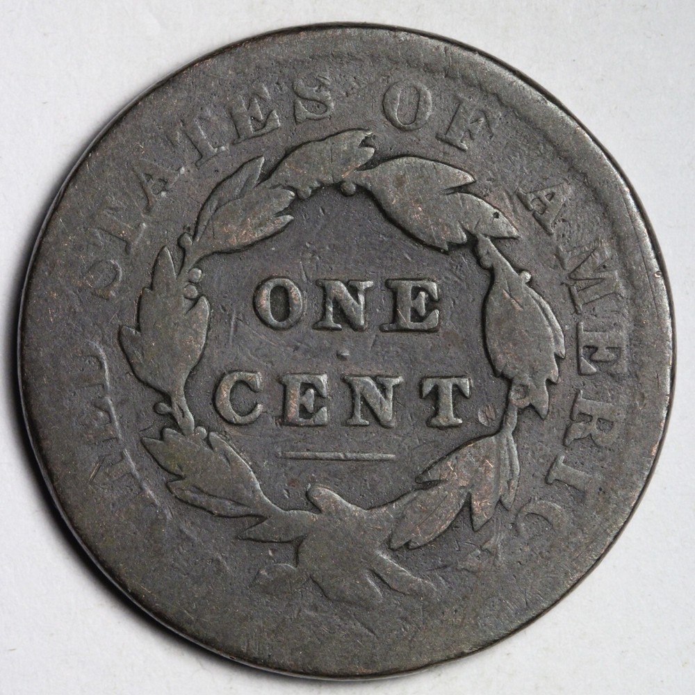 1834 Coronet Head Large Cent CHOICE VG E147 ZB