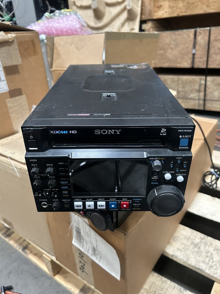 Sony PDW-HD1500 XD Cam HD Recorder Needs Battery Replacement