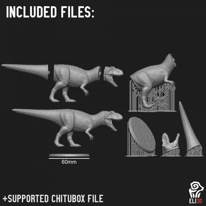 Allosaurus Dinosaur D&D Roleplaying Dungeons & Dragons Miniature