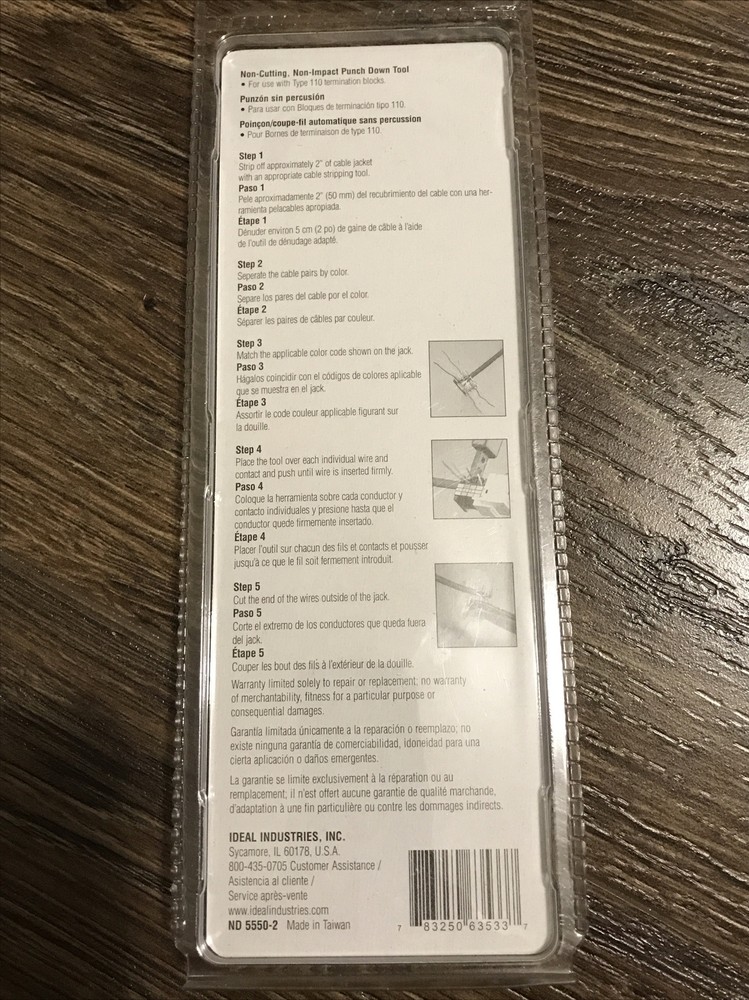 *NIP* Ideal (#35-185) - Networking Cable Non-Impact Punch Down Tool