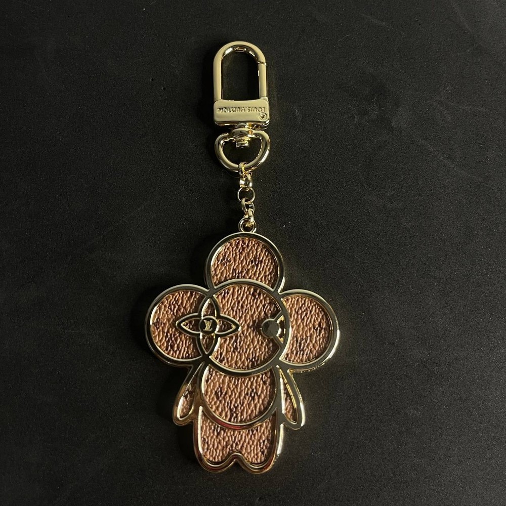 Louis Vuitton Gold Charming LV Dangle Drop Key Chain