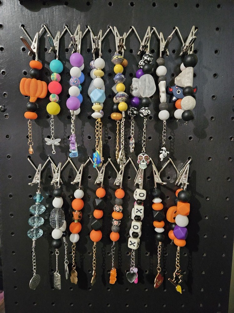 Random Choice Beaded Charm Roach Clips (2pc)