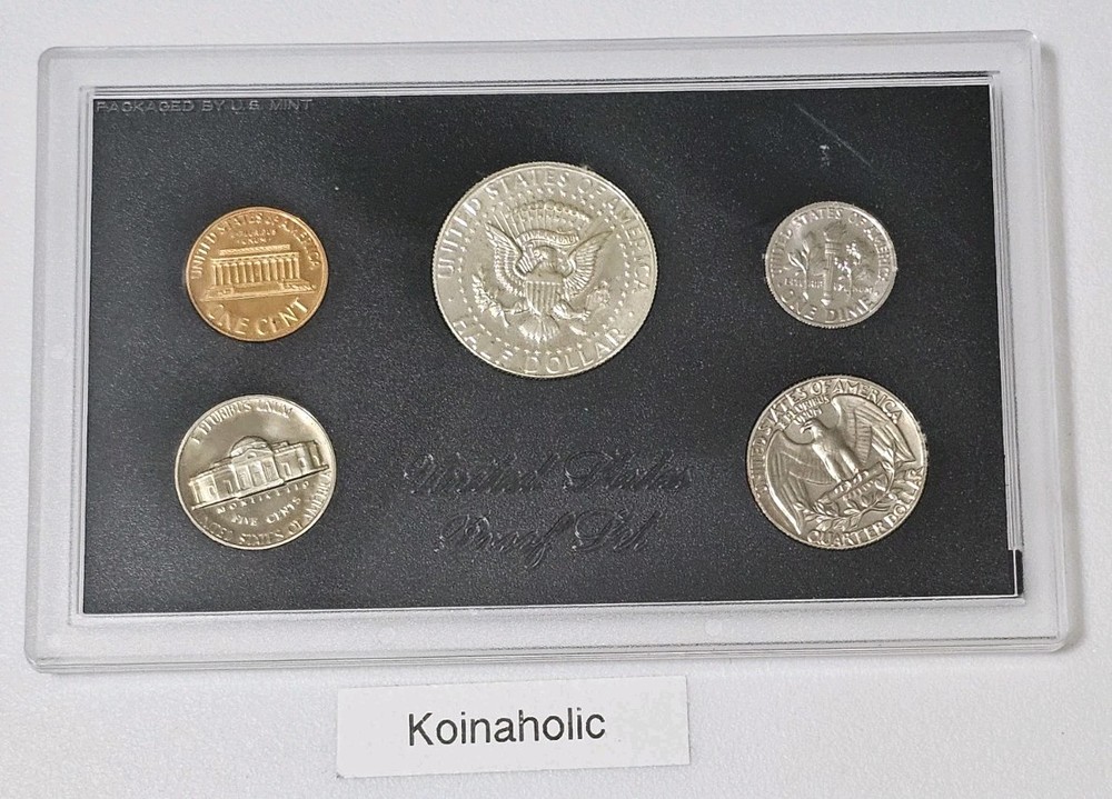 1968 Proof Set U.S. Mint OGP 40% Kennedy Half, Pulled From Storage, Fast Ship 🚢