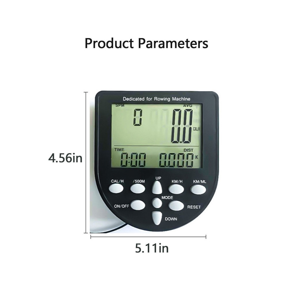 Rower Monitor Rowing Machine Display Screen for Rowing Machine w/ Bluetooth APP