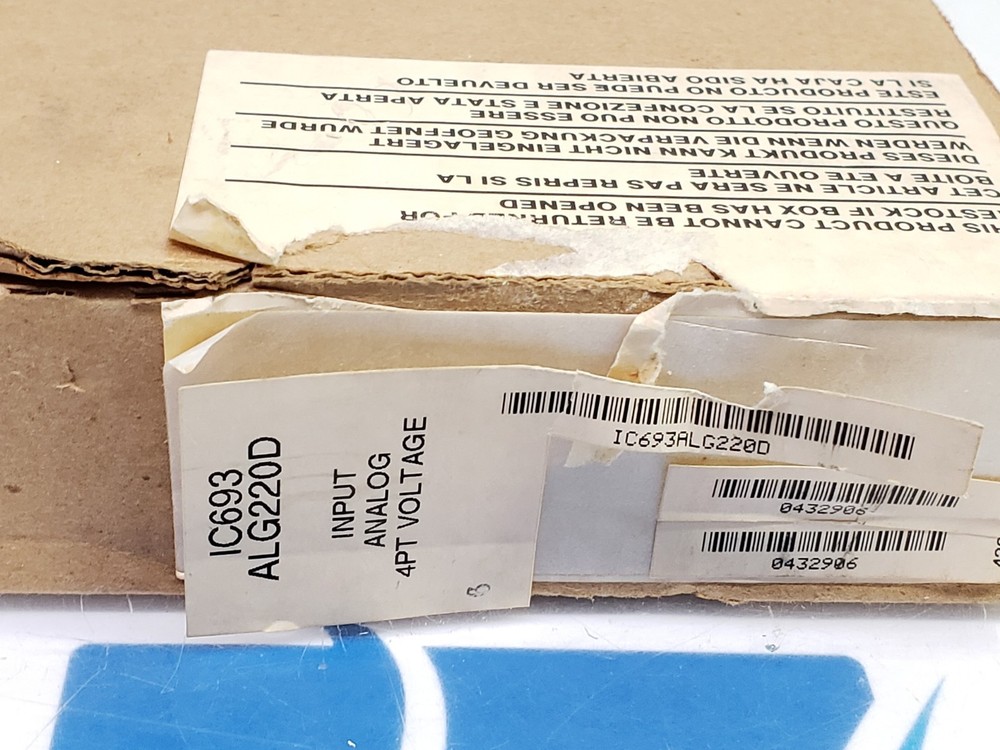 GE Fanuc Analog Input 4PT Voltage PLC Module IC693ALG220D