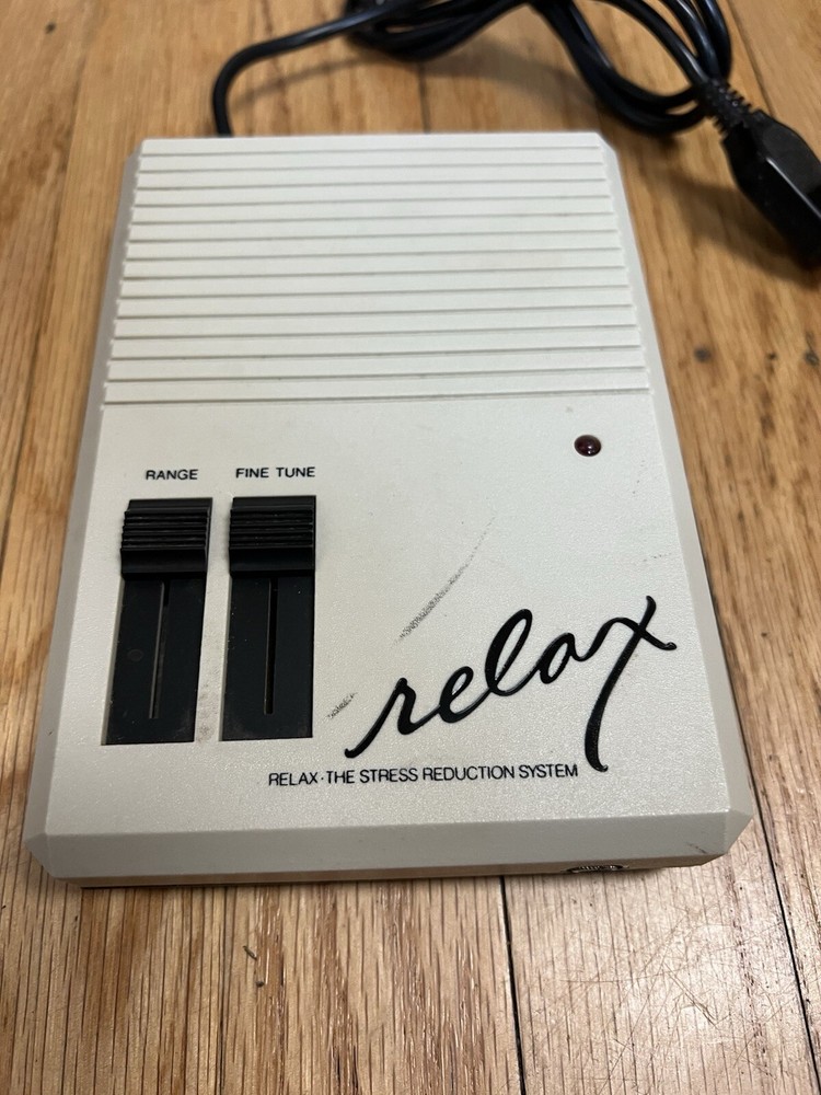 Vtg RELAX STRESS REDUCTION SYSTEM Atari Apple II Commodore Controller Accessory