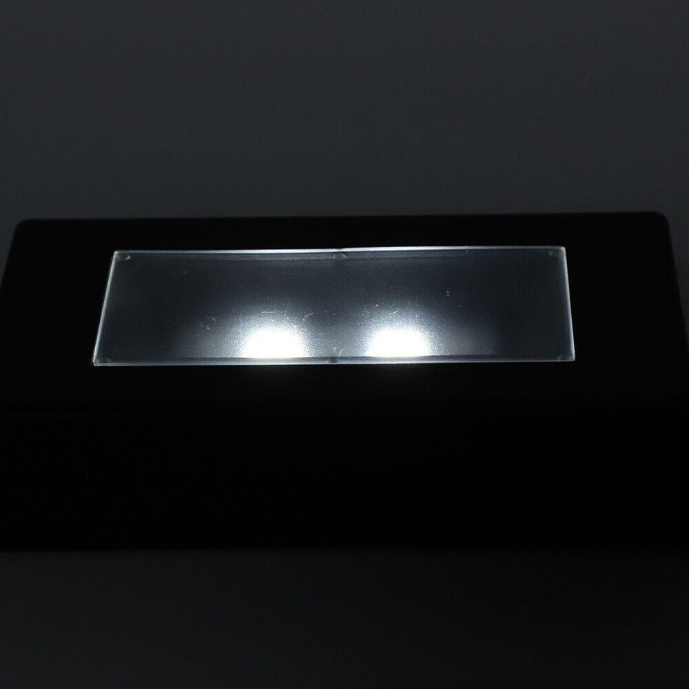 2Pcs LED Display Base Crystal Light Stand With USB Cable for 3D Crystal Statues