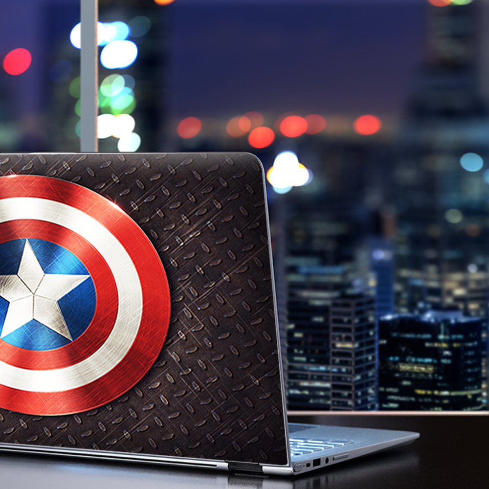 Universal Laptop Skins Wrap for 14" - Capt. Amer.