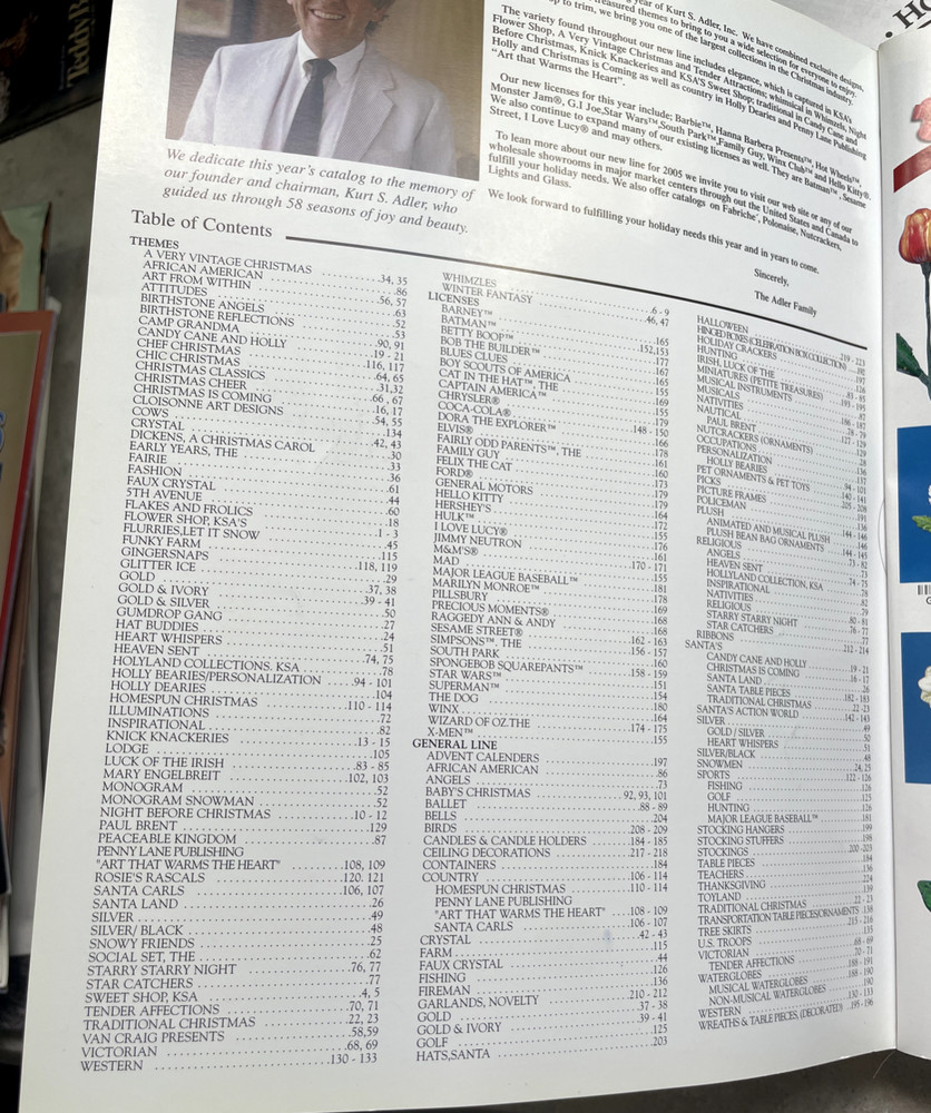 KURT ADLER 2005 CATALOG