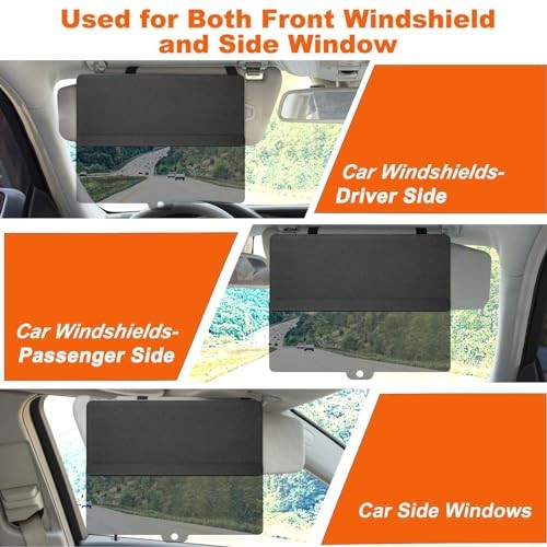 Polarized Car Sun Visor Extender, Upgraded Polarized Car Visor Extender Sun