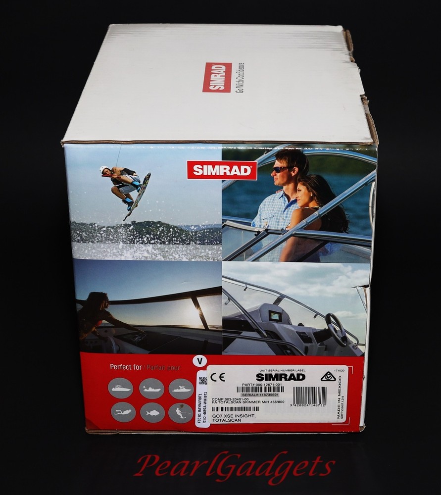 Simrad GO7 XSE GPS Chartplotter Sonar Multifunction Display with Power Cord