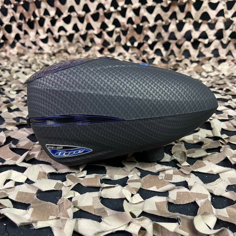NEW Dye Rotor R2 Paintball Loader - Carbon/Blue Ice