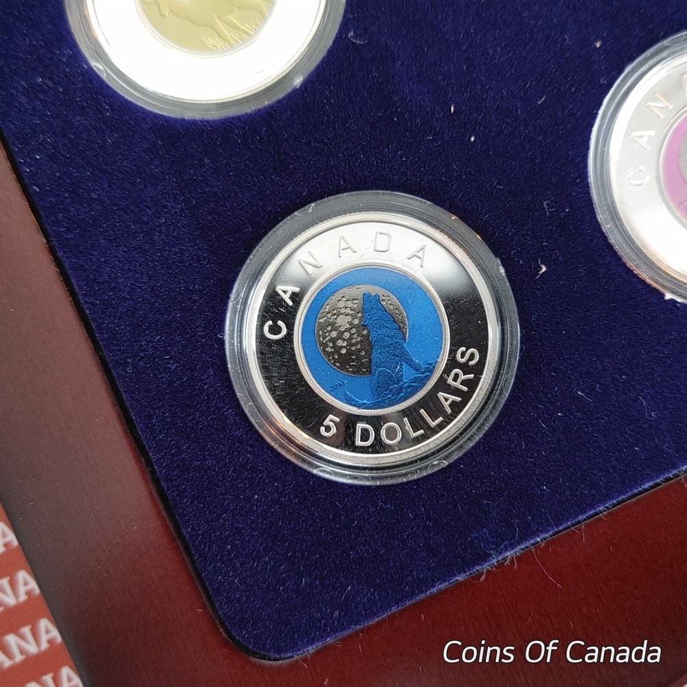 2011-2012 Canada Full Moon Niobium Silver Continuity Series Coins #coinsofcanada