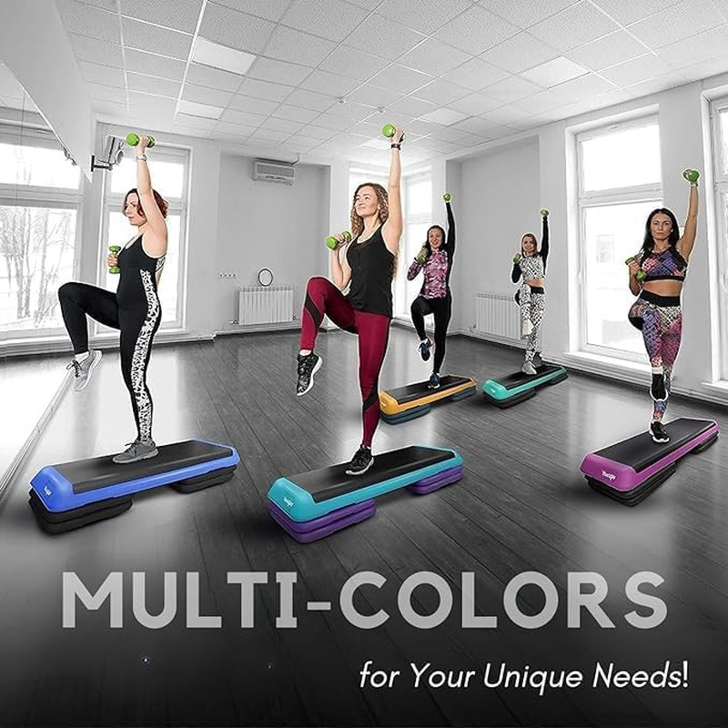 Adjustable Workout Aerobic Exercise Step Platform Health Club Size with 4 Adjust