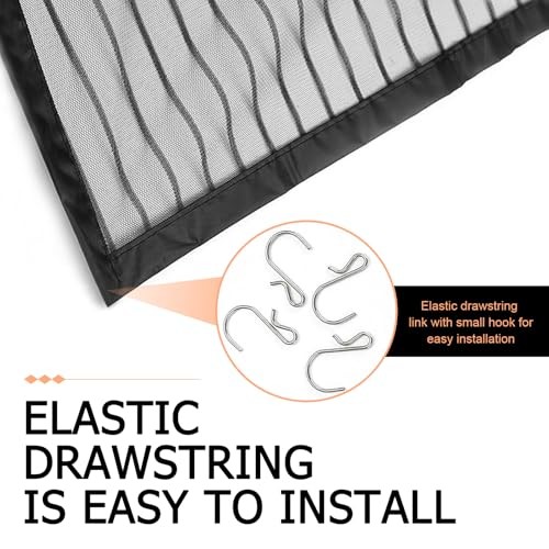 2 PCS Car Grill Mesh, High-density Grille Air Intake Protection Mesh, Engine