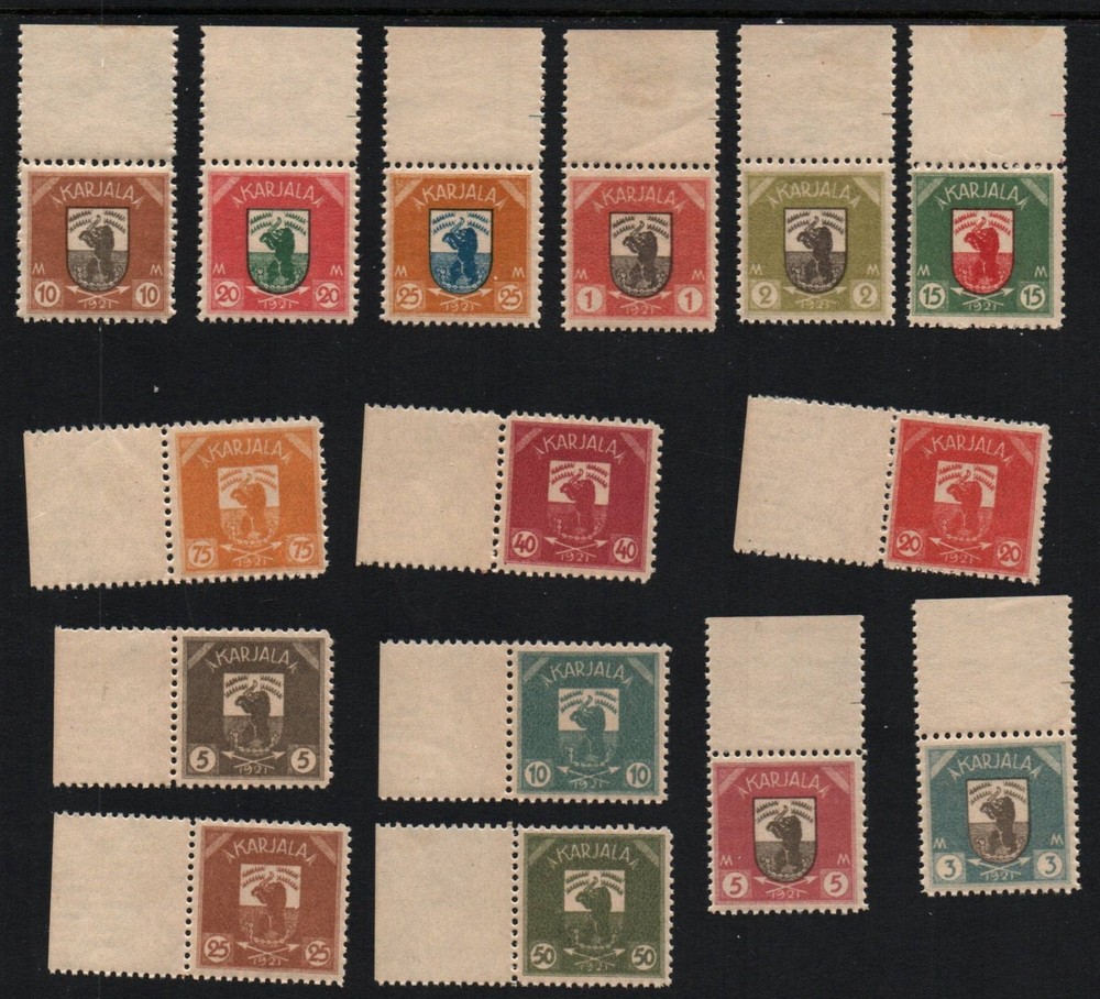 Karelia Scott 1-15 Complete set MNH