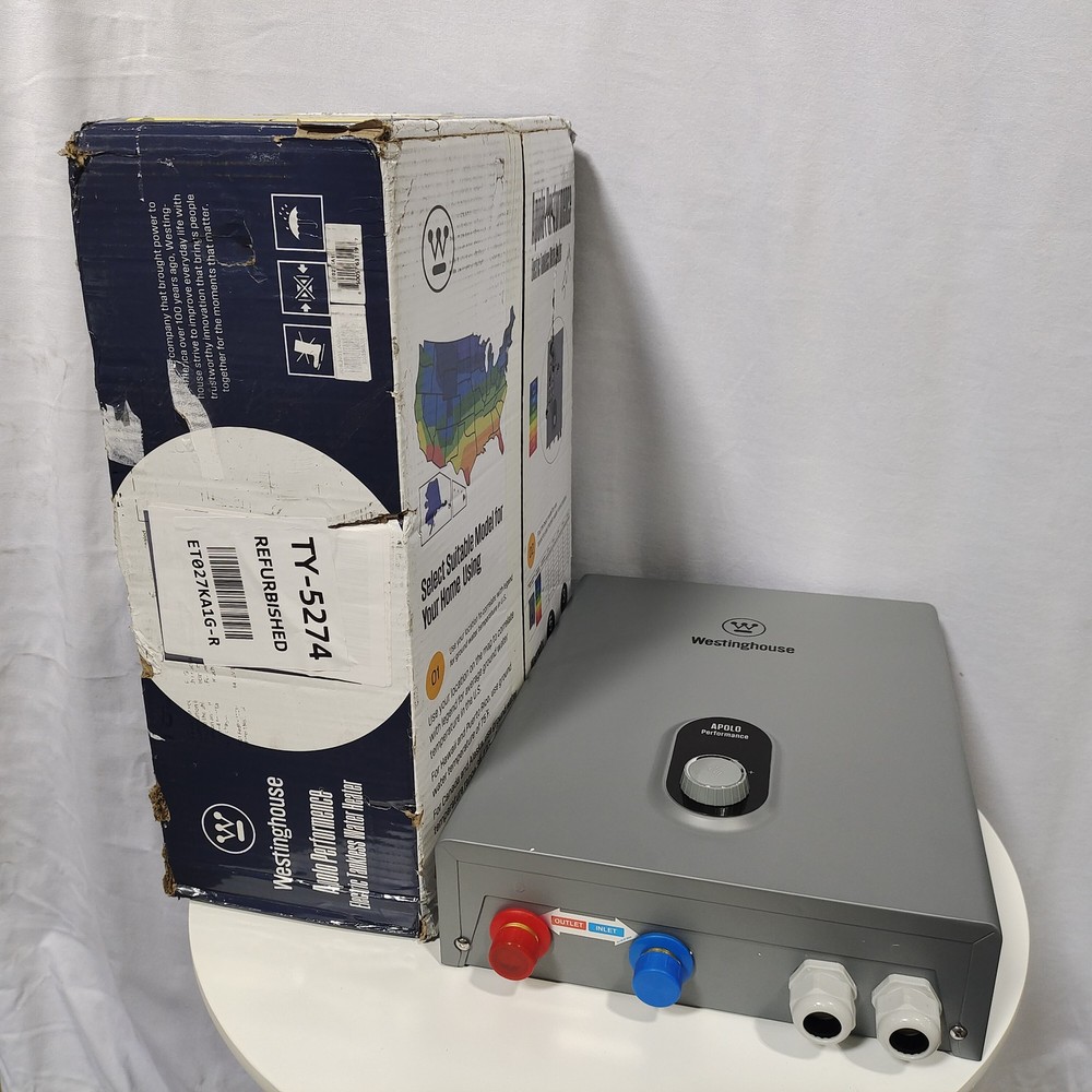 Used- 27KW Electric Tankless Water Heater Instant Hot On Demand Smart WiFi 240V