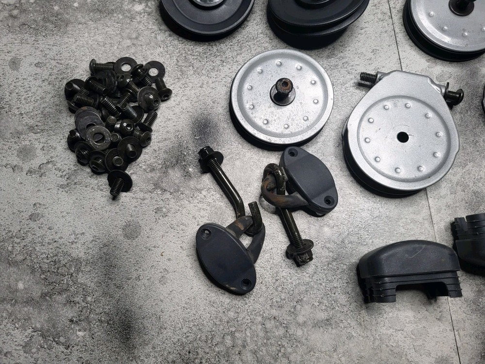 2005 Bowflex Set Cables- Pulley- Hardware- Clips -Handle