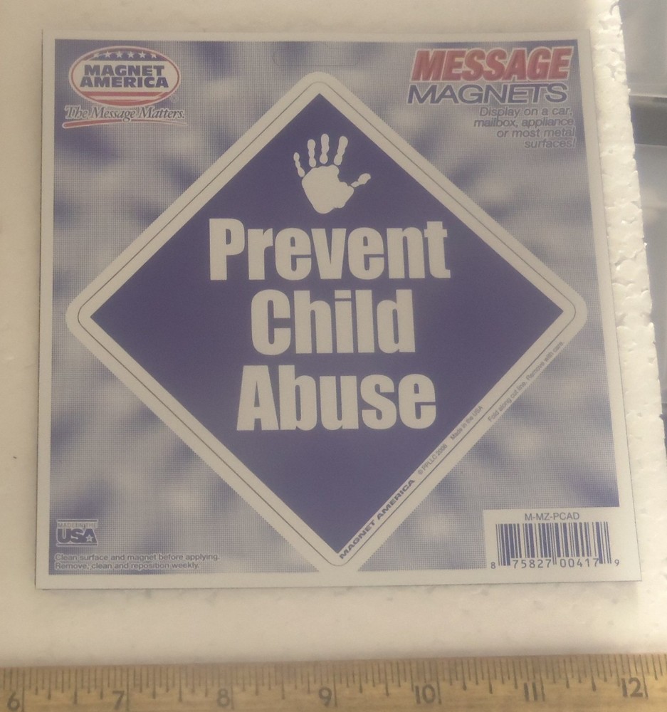 Prevent Child Abuse – Diamond Shaped Message Magnet
