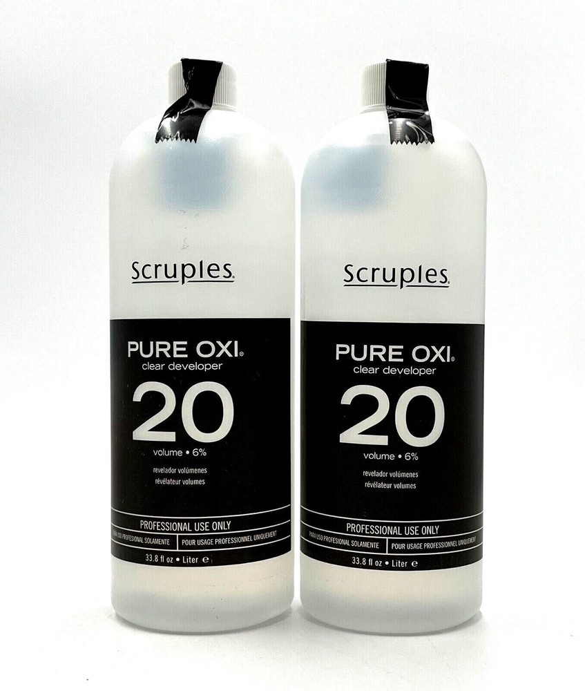Scruples Pure Oxi Clear Developer 20 Volume 33.8 oz-2 Pack