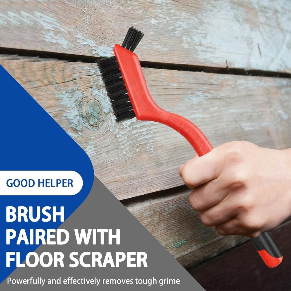 4"Razor Blade Floor Scraper with Long Handle,61in Adjustable Floor Scraper Heavy