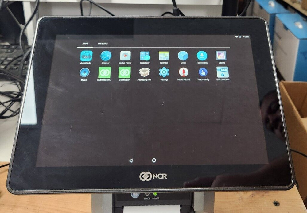 NCR 7744-1012-8801 Android Tablet Touch POS / Built-In Printer, Card Reader