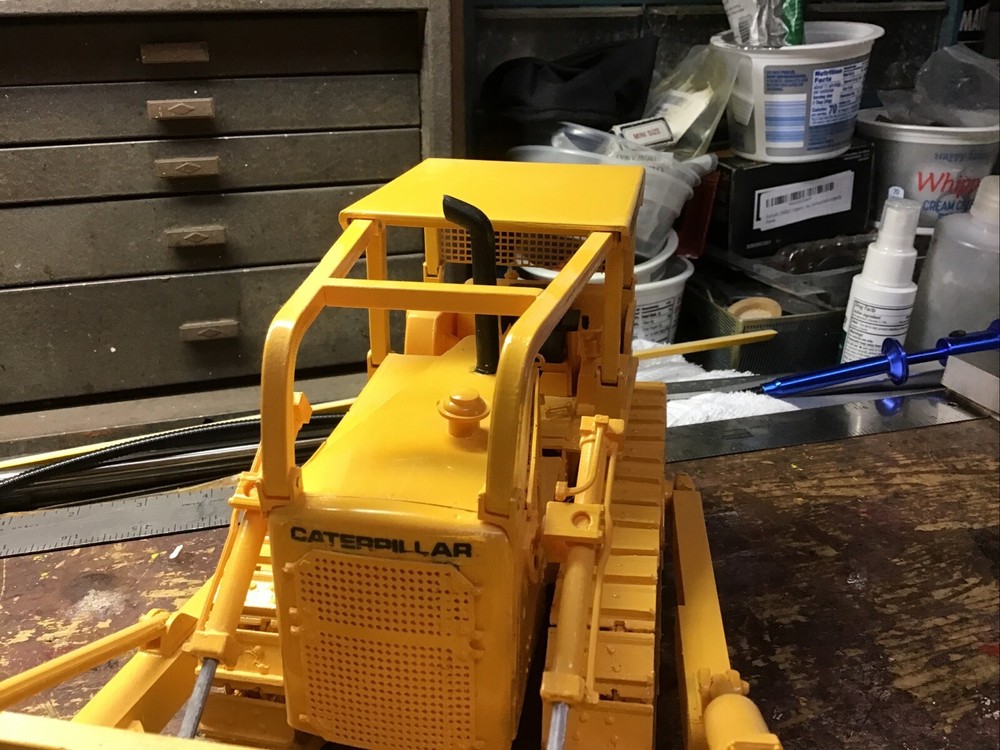Custom Exhaust Stack For The AMT Cat D8 Dozer Model