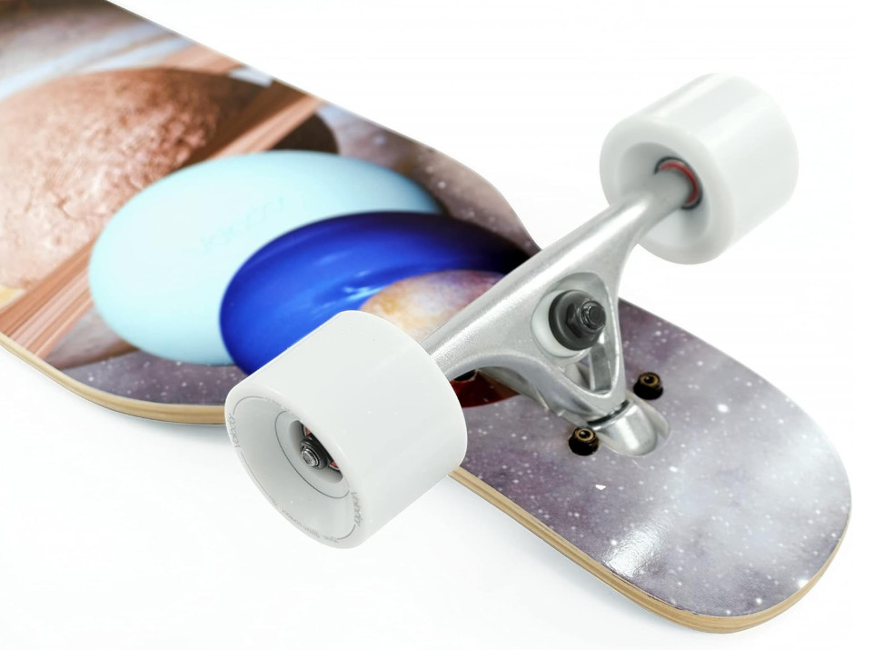 Freeride Longboard Cruiser | Maple Wood Deck| Drop Through Longboard Complete