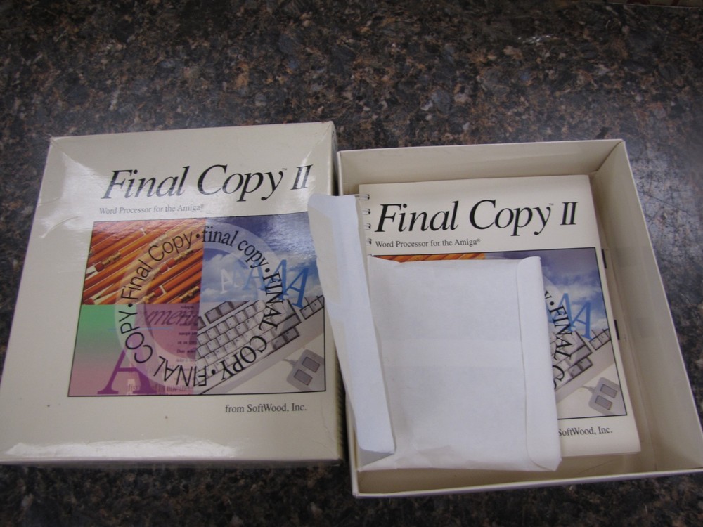 Final Copy II Release 2 ©1992 SoftWood, Inc. Word Processor for Commodore Amiga