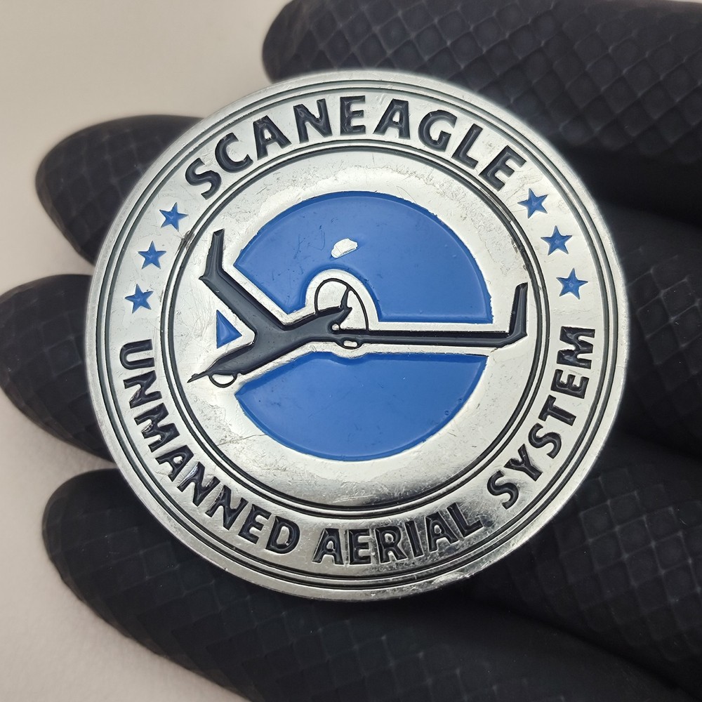 Unmanned Aerial System Scaneagle Challenge Coin