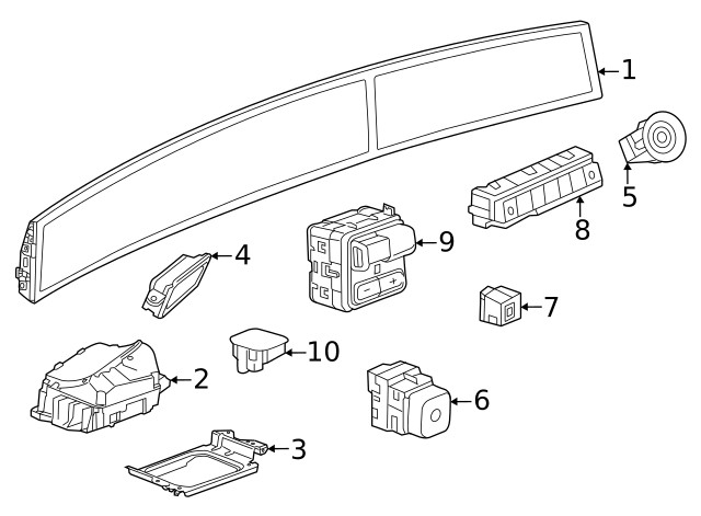 Genuine GM Ride Control Switch 87860609