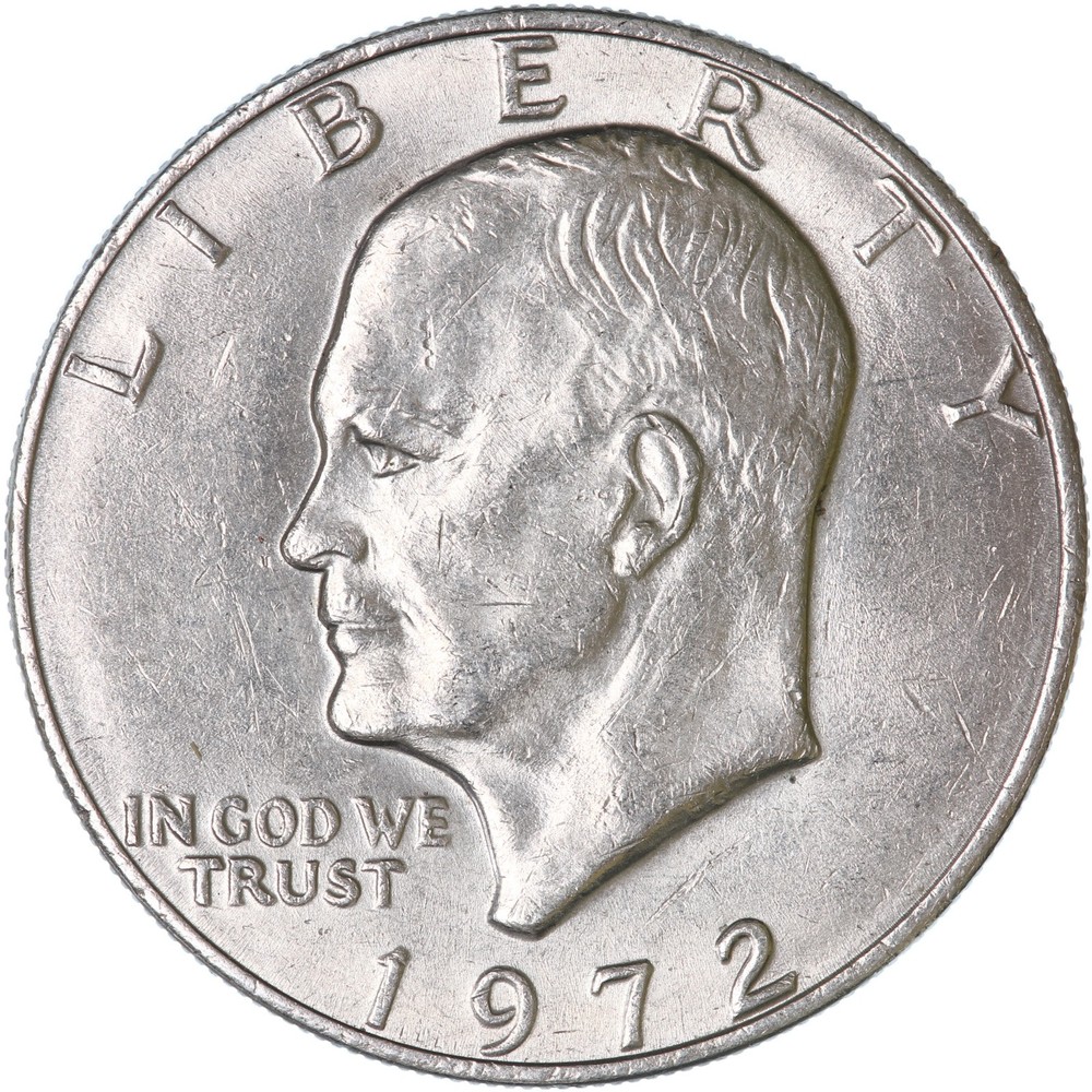 1972 (P) Eisenhower Dollar Type 3 AU Ike