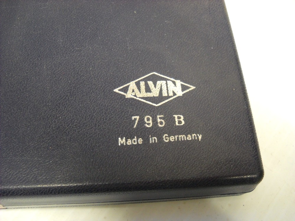 Alvin 795B Precision Drawing Drafting Instruments Set Germany in Case