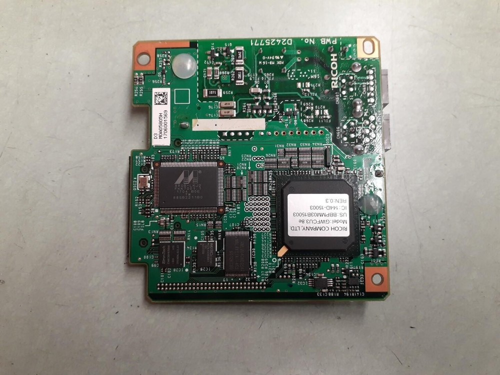 Ricoh PWB No.D2425771 PCB: GWFCU3. 8E Fax Module