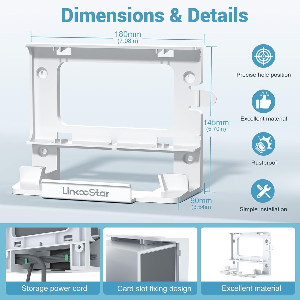 Space-Saving Starlink Gen 3 Mount Kit - Impact-Resistant & Easy Install