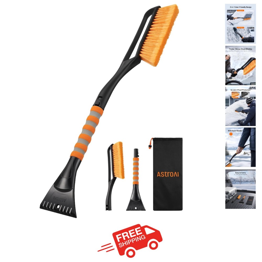 Must-Have 27" Snow Brush & Ice Scraper - Protect Your Windshield This Winter
