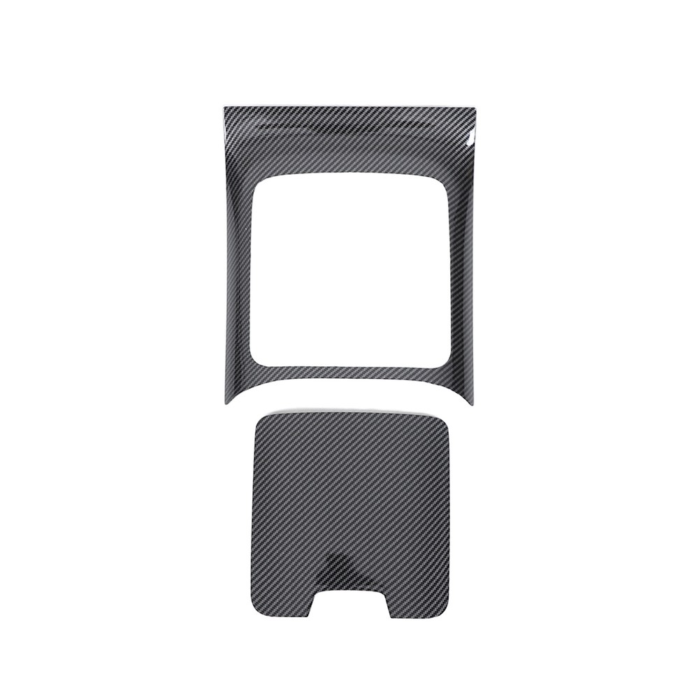 ABS Carbon Fiber Gear Shift Box Panel Frame Trim For Benz S-Class 2021-2024