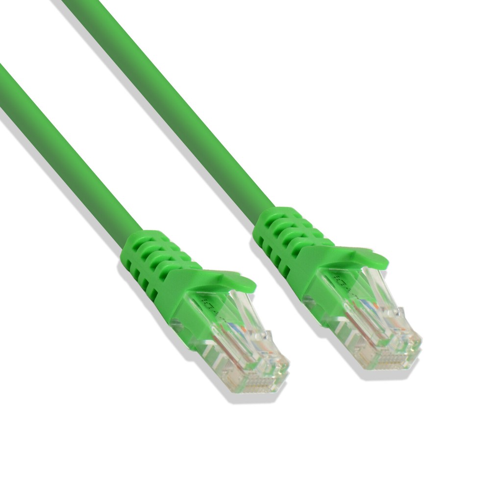 7ft Cat5e Cable Ethernet Lan Network RJ45 Patch Cord Internet Green (50 Pack)