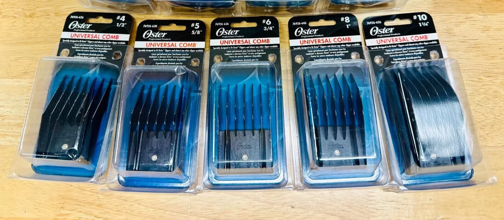 Oster Universal Comb Sizes #4, #5, #6, #7, #8, #10 For Oster Clipper