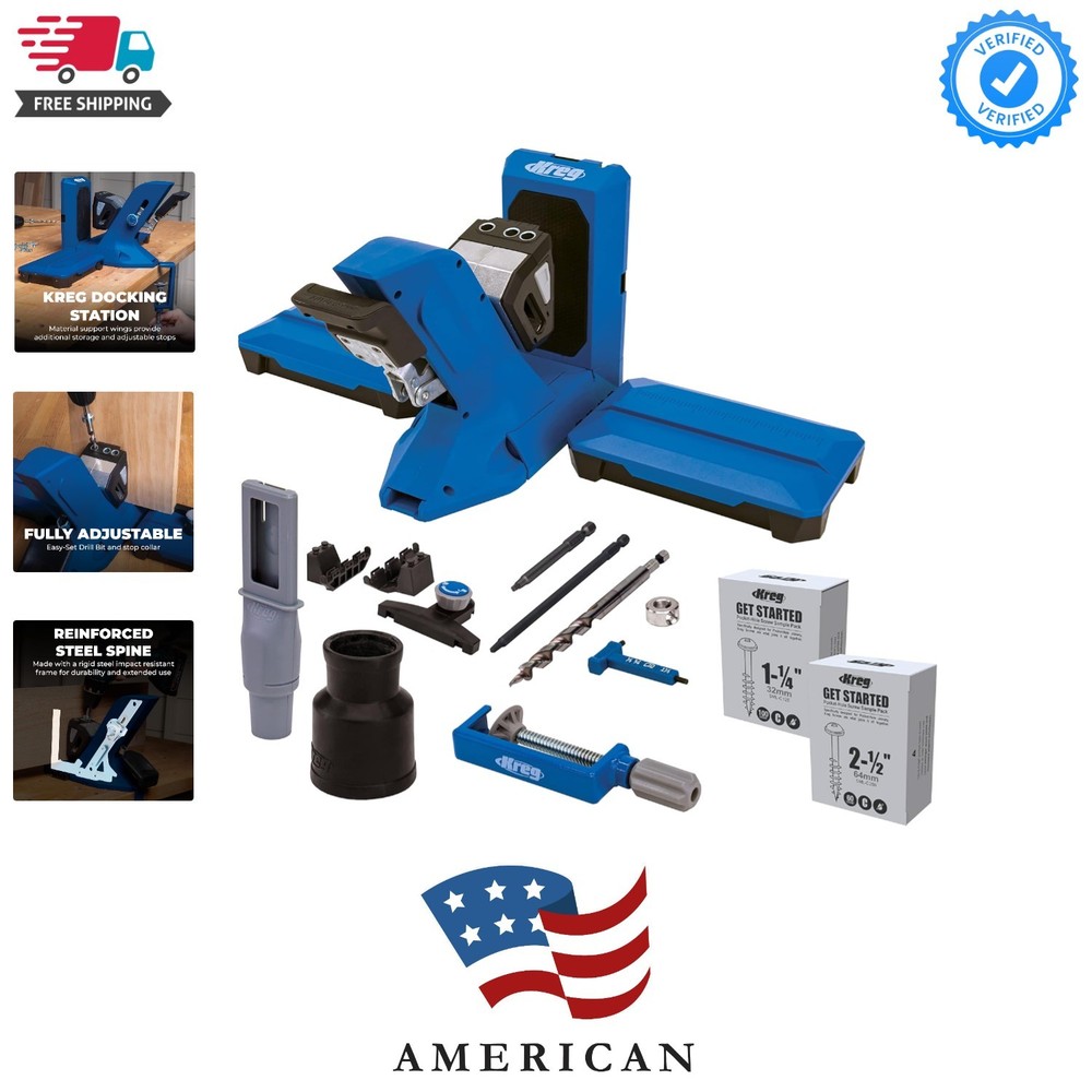 Tool KPHJ720PRO Pocket-Hole Jig 720PRO - Easy Clamping & Adjusting - Includes...