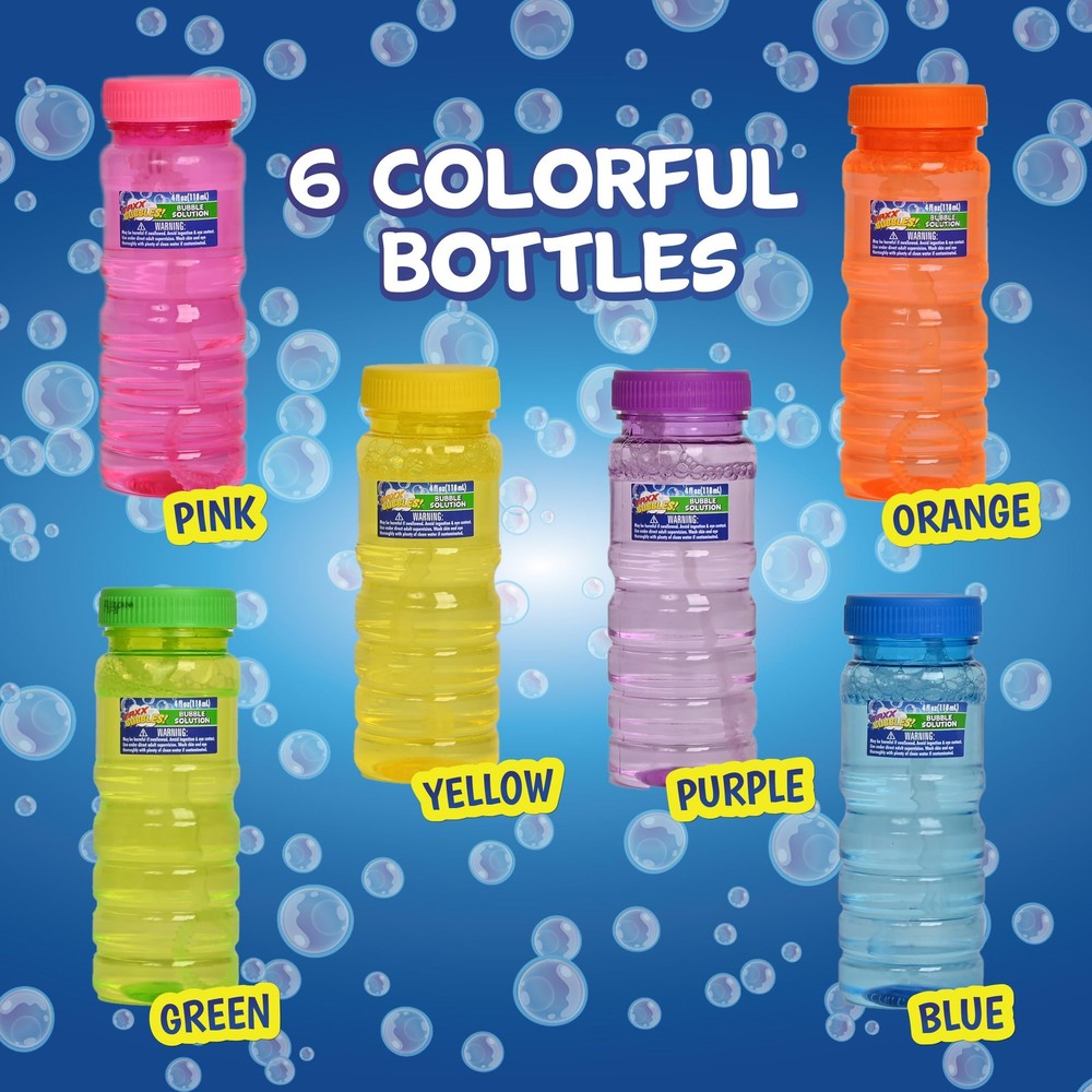 Sunny Days Entertainment 6 Pack Bubble Solution – 4oz Blower 6Count