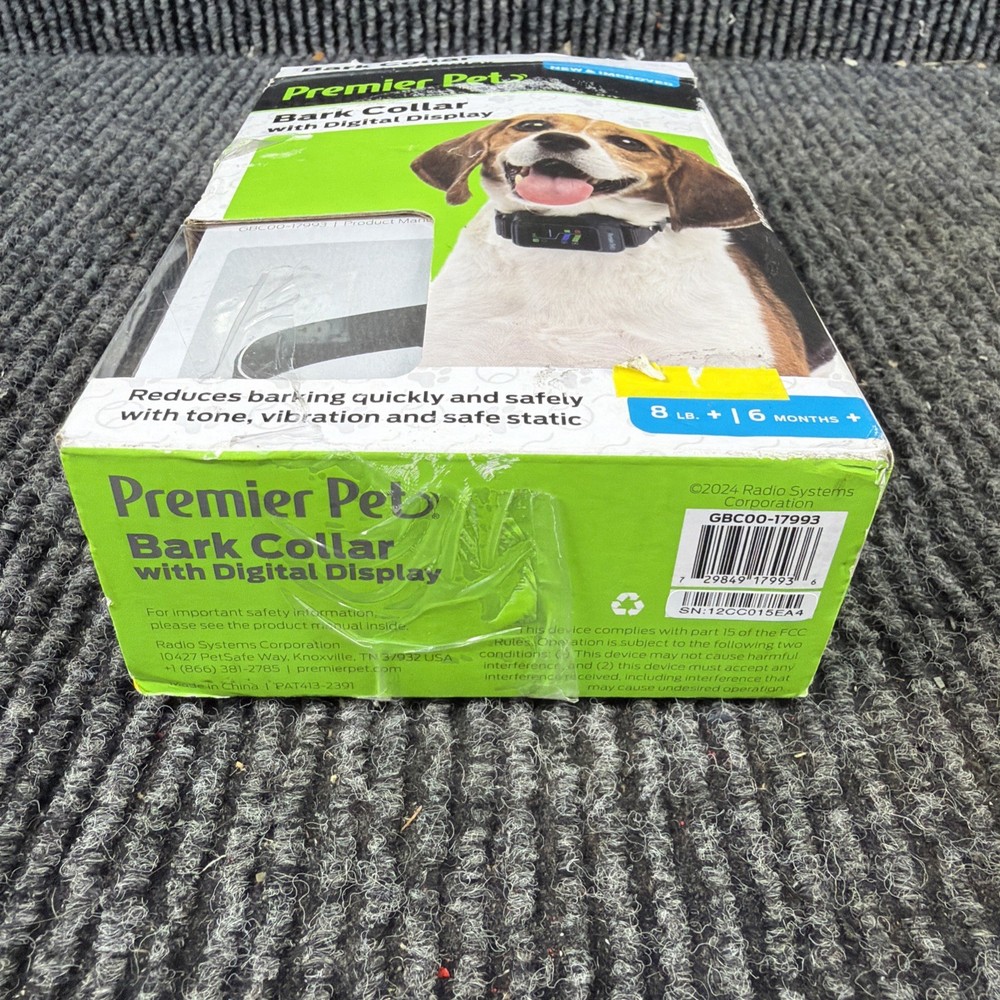 Premier Pet Bark Collar with Digital Display - GBC00-17993