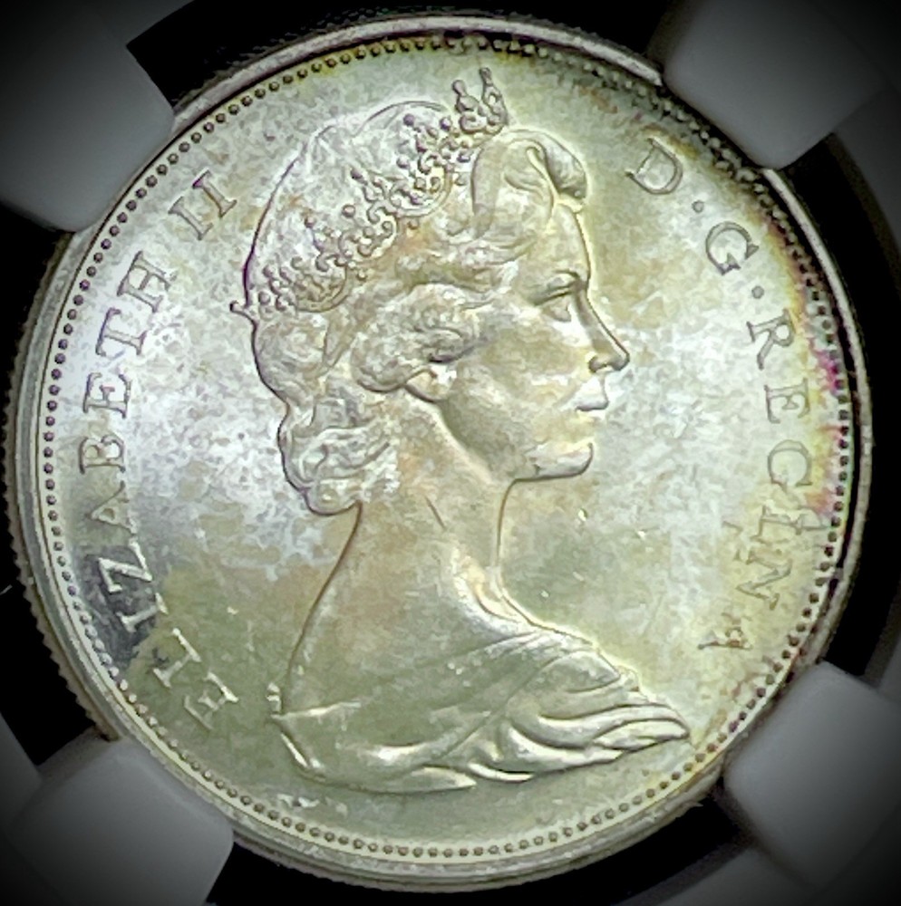1965 canada 50 cents Ngc Ms64