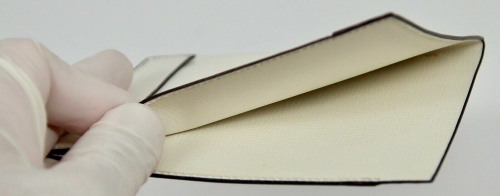 VALEXTRA White Leather Document / Passport Holder - ITALY