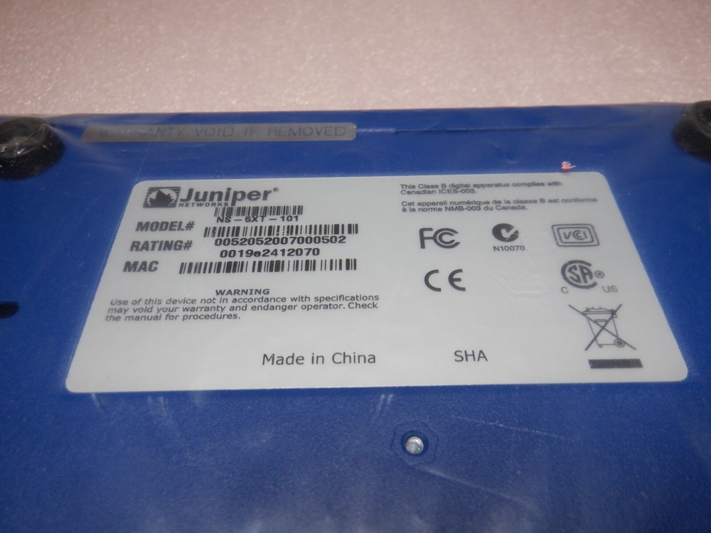 JUNIPER NETWORKS NETSCREEN 5XT