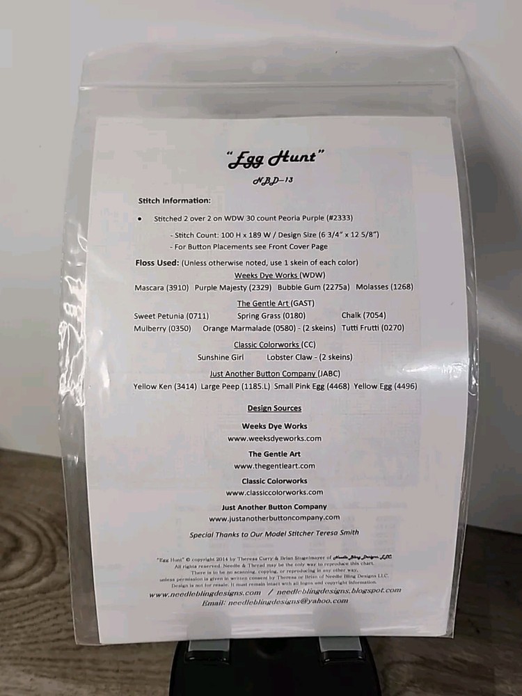 Needle Bling Pattern