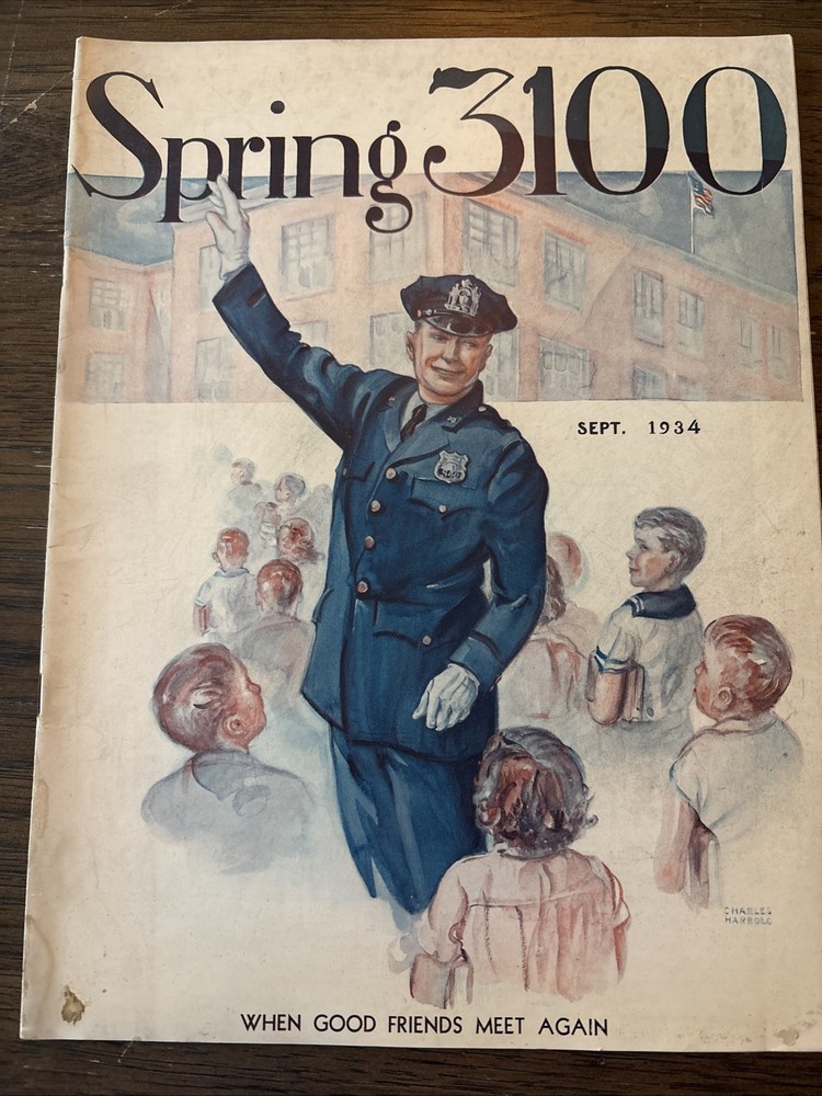 Spring 3100 NYPD Magazine September 1934