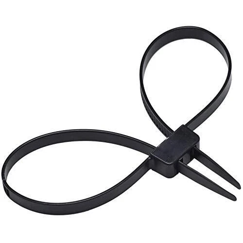 10 Pack Heavy Duty Zip Ties Double Locking Cuff Plastic Cable Ties