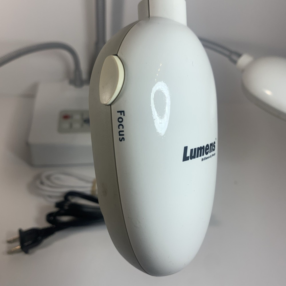 Lumens DC260 Document Camera VGA & HDMI W/ Cables Tested & Working White